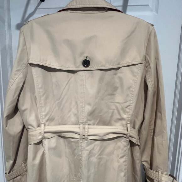 Lands' End Classic Removable Lining Trench Coat Women Size Med Tan - Picture 11 of 11